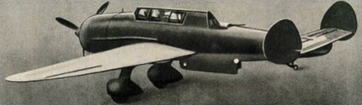 PZL-46 Sum. The aircraft was prepared for serial production at PZL Mielec. 1939. Photo of PZL
