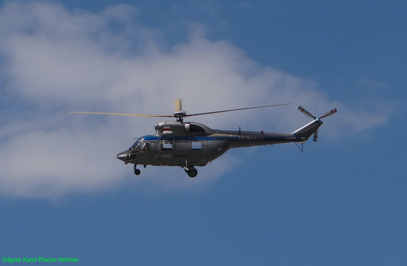 PZL W-3 Sokol POLICE SN-34XP. 2023 year. Photo by Karol Placha Hetman