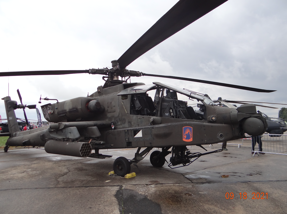 Boeing Apache Longbow AH-64 D. 2021 year. Photo by Karol Placha Hetman