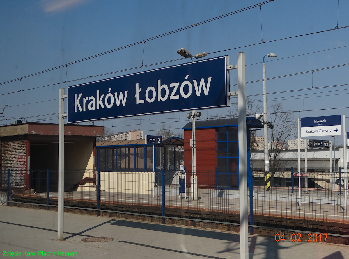 Przystanek osobowy Kraków Łobzów. 2017 rok. Zdjęcie Karol Placha Hetman