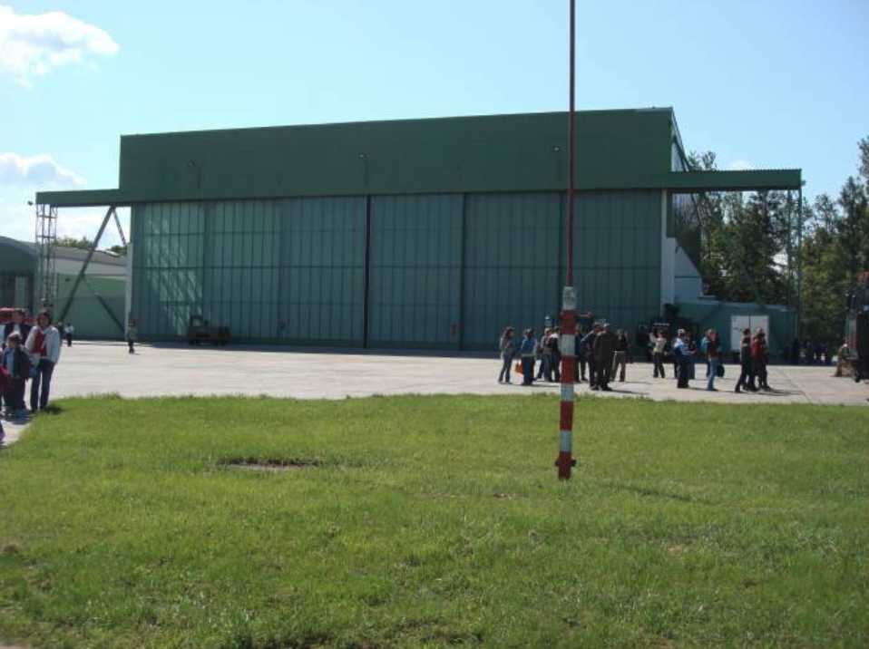 A modern hangar at the 8th Air Base. 2009 year. Photo by Karol Placha Hetman