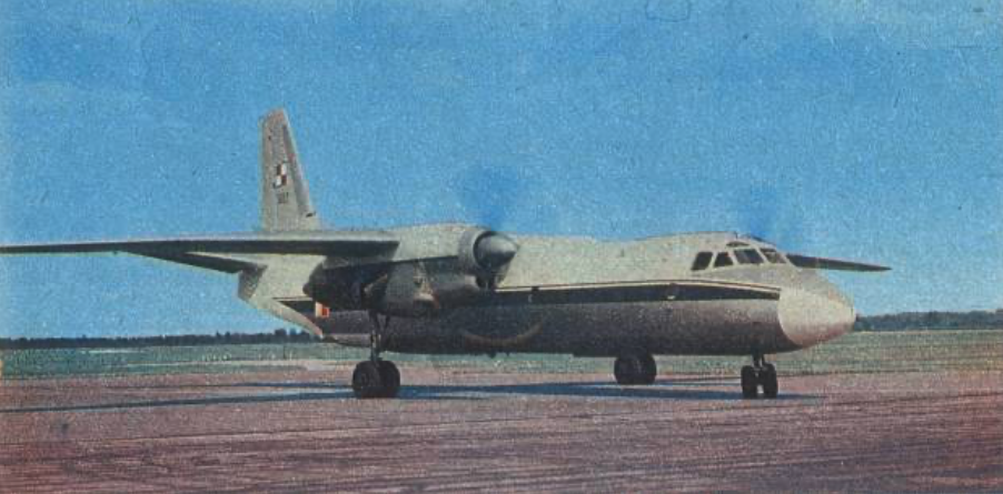 The first An-26 nb 1308 in Poland. 1972. Photo of LAC