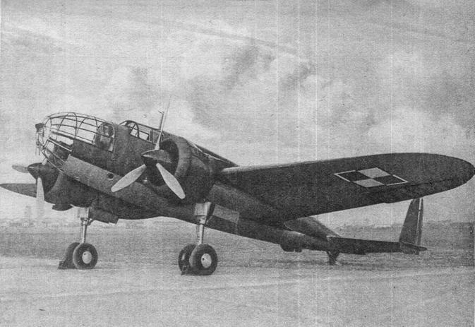 PZL-37 B Łoś. Lotnisko Okęcie 1938r.