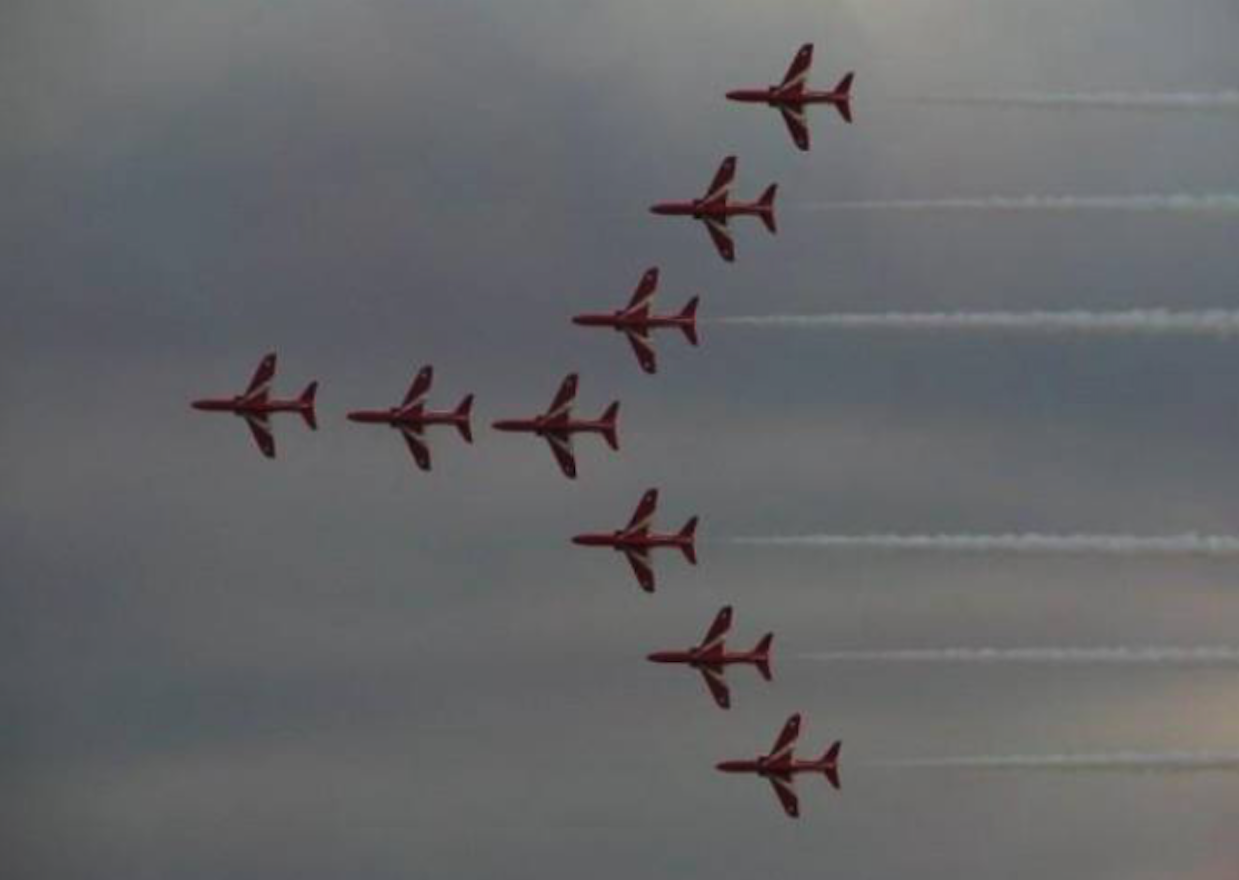 The Red Arrows team. Radom 2005. Photo by Karol Placha Hetman