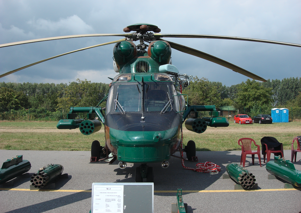 PZL W-3 Sokół uzbrojony. 2007 rok. Zdjęcie Karol Placha Hetman