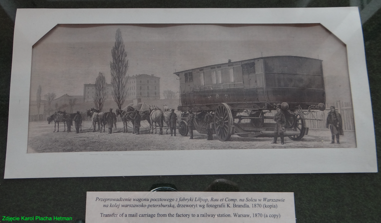 The mail car in 1870 year. 2017 year. Photo by Karol Placha Hetman