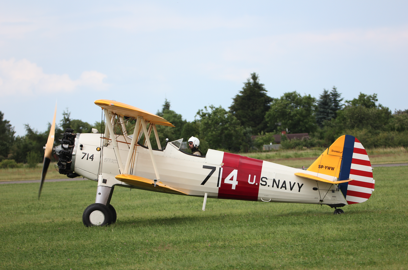 BOEING B75 STEARMAN SP-YWW. 2017 rok. Zdjęcie Waldemar Kiebzak