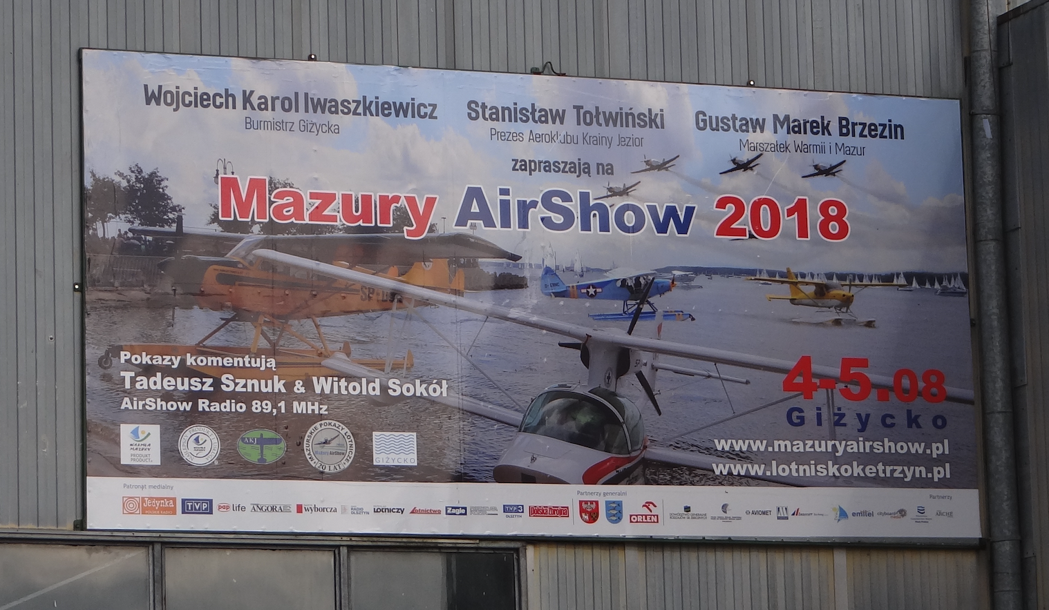 Mazury Air Show 2018 advertising poster. Photo by Karol Placha Hetman