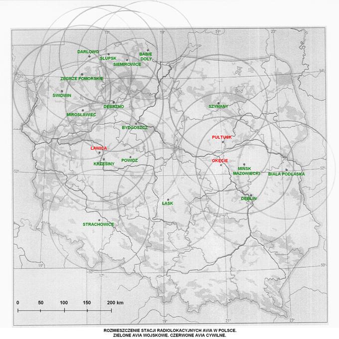 Zamontowane stacje radiolokacyjne AVIA na terenie Polski. Praca Karol Placha Hetman