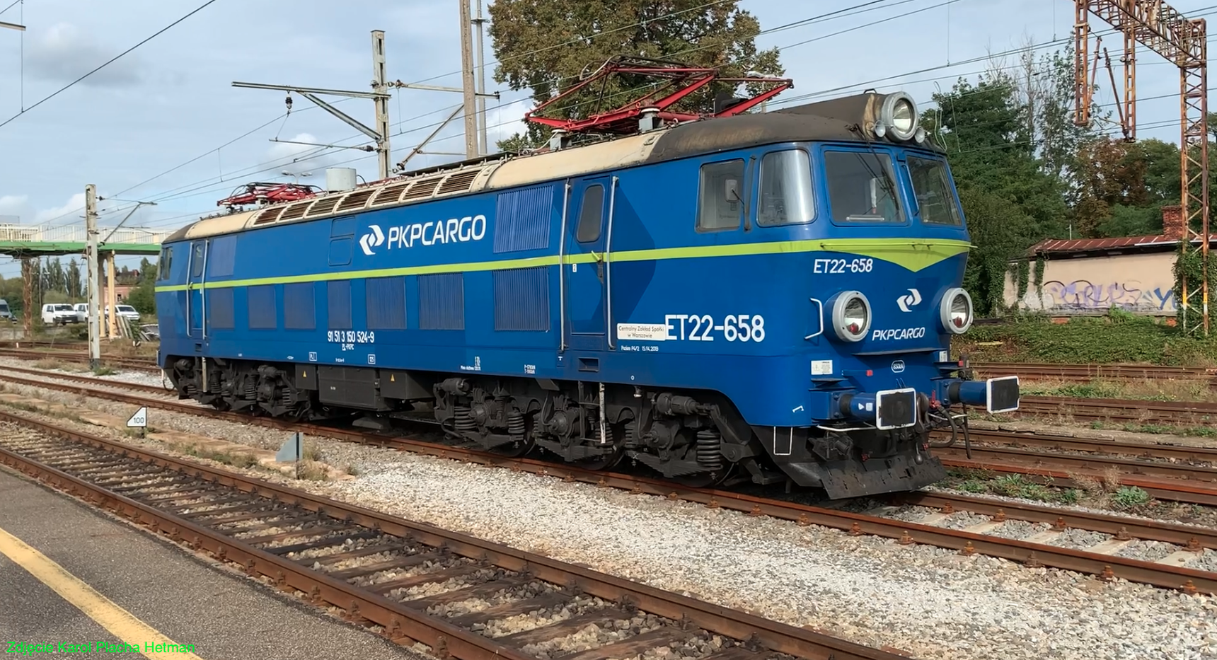 Electric Locomotive ET22-658. 2023 year. Photo by Karol Placha Hetman