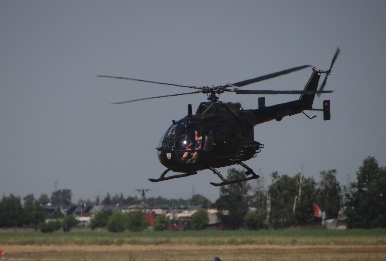 Bolkow MBB Bo-105 SP-YBO. 2022 rok. Zdjęcie Karol Placha Hetman