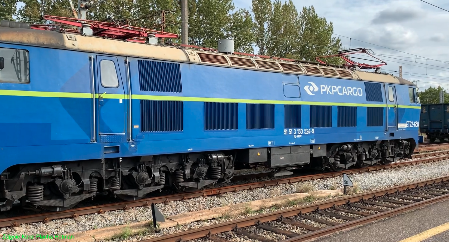 Electric Locomotive ET22-658. 2023 year. Photo by Karol Placha Hetman