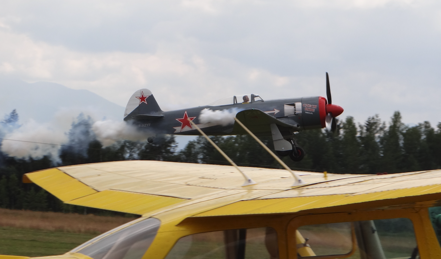 Jak-3 U z pilotem Mateusz Strama. Nowy Targ 2018 rok. Zdjęcie Karol Placha Hetman