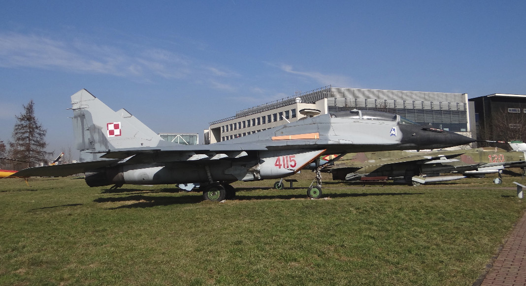 MiG-29 UB No. 06526 nb 4115 in MLP Czyżyny. Ex Germanic. It served in Malbork 2005-2007. In 2008, it went to Czyżyny. 2015. Photo by Karol Placha Hetman