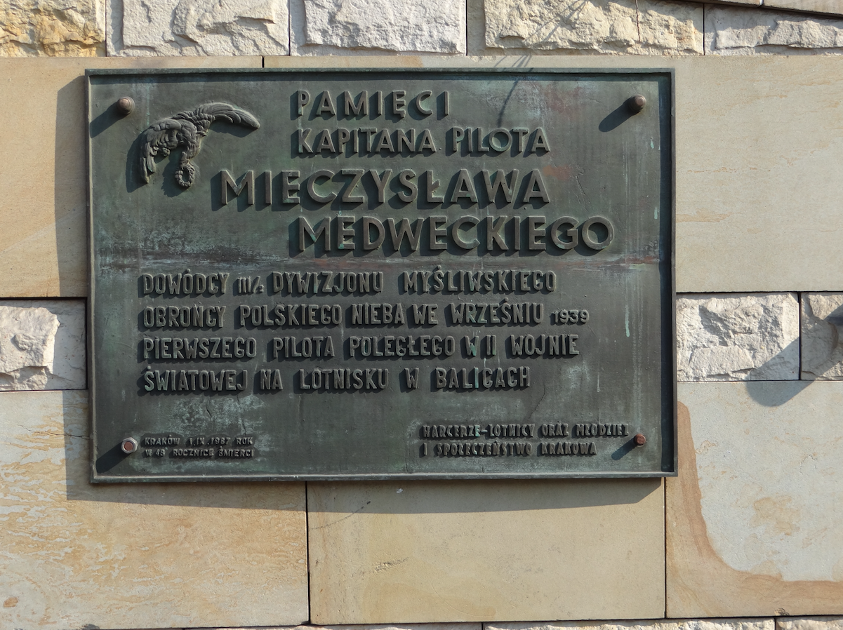 Mieczysław Medwecki's memorial plaque. 2012 year. Photo by Karol Placha Hetman