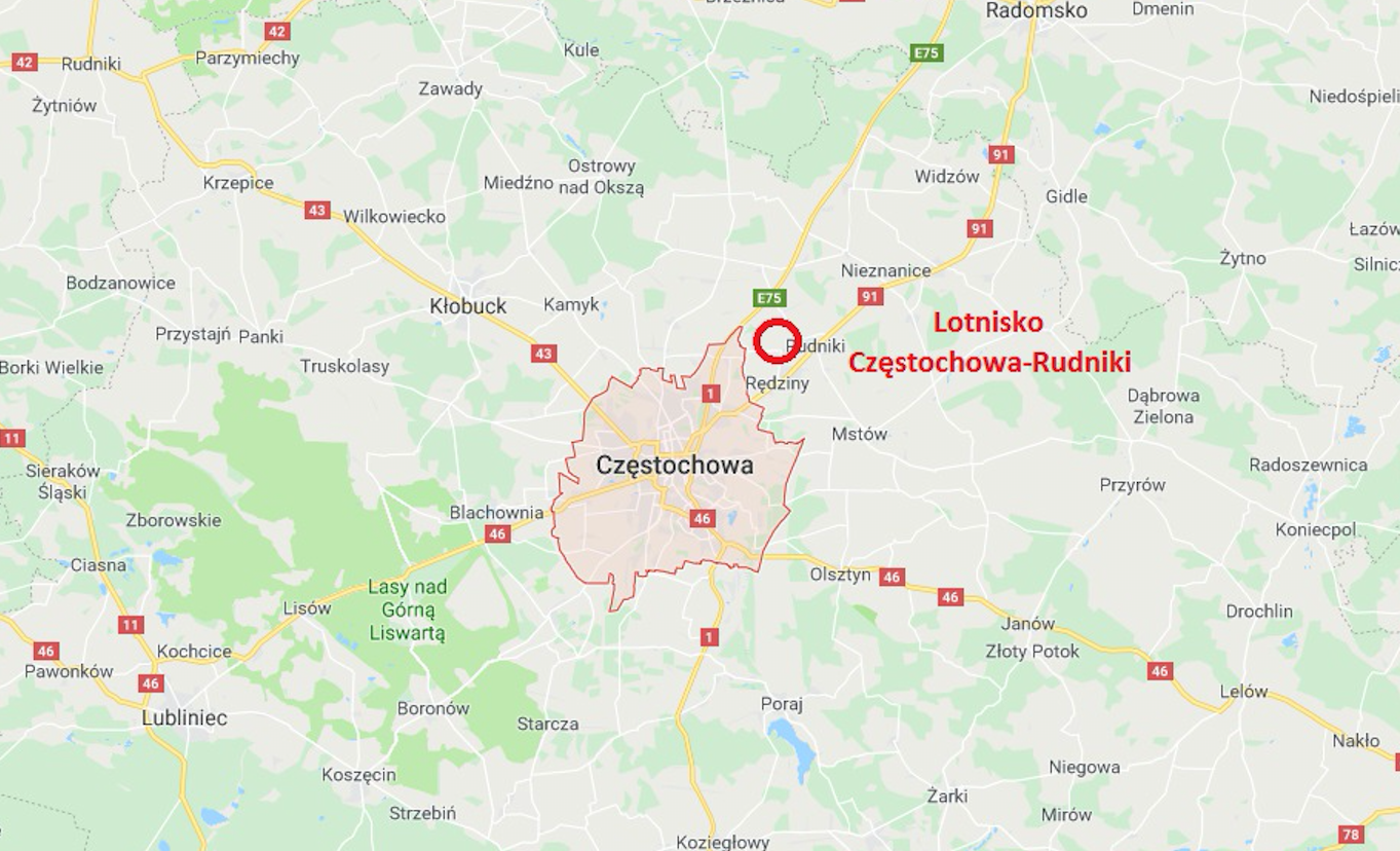 Lotnisko Częstochowa Rudniki. 2018 rok. Praca Karol Placha Hetman