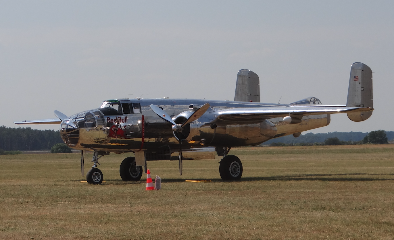 North American B-25 Mitchell. Leszno 2021 rok. Zdjęcie Karol Placha Hetman