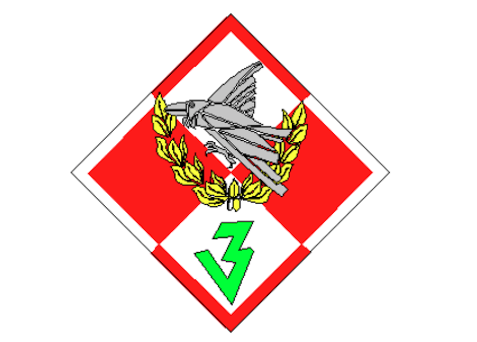 The emblem of the 3rd Fighter Aviation Regiment. 1995-2000