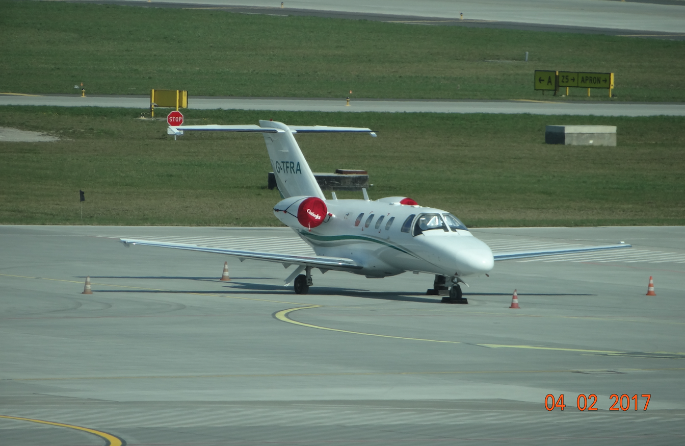 Cessna 525 rejestracja G-TFRA. 2017 rok. Zdjęcie Karol Placha Hetman