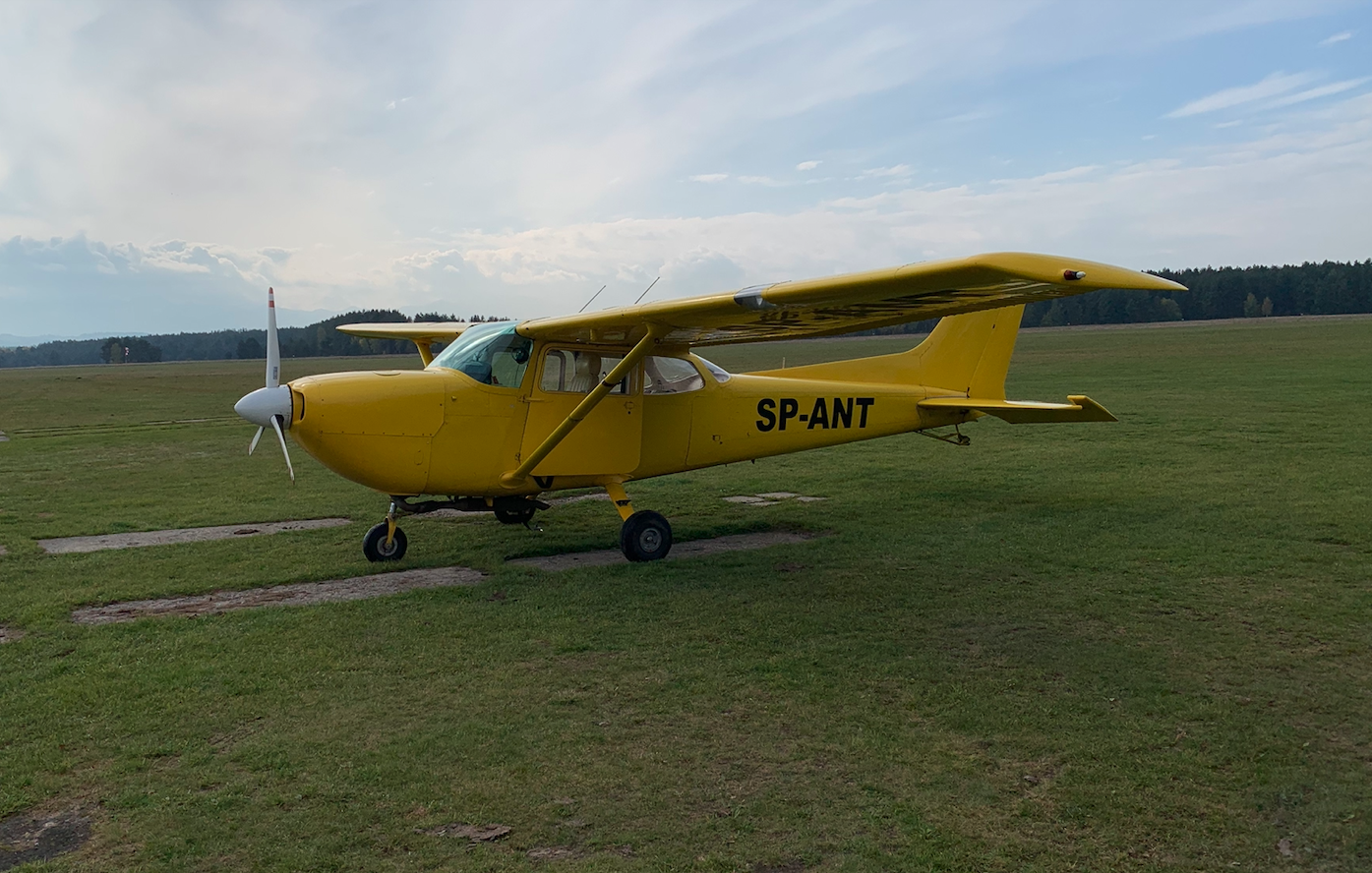 Cessna C-172 Skyhawk SP-ANT. 2022 rok. Zdjęcie Karol Placha Hetman
