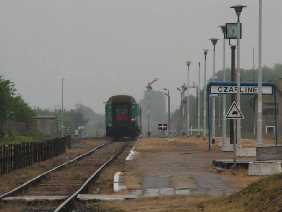 Stacja Czaplinek, widok od strony wschodniej. 2009 rok. Zdjęcie LAC