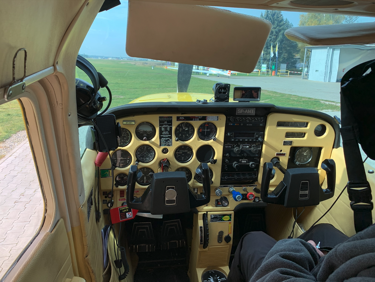 Cessna C-172 Skyhawk SP-ANT. 2022 year. Photo by Karol Placha Hetman