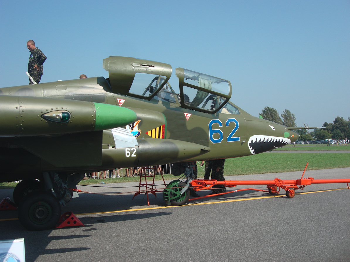 Suchoj Su-25 UB nb 61. Ukraina. 2011 rok. Zdjęcie Karol Placha Hetman