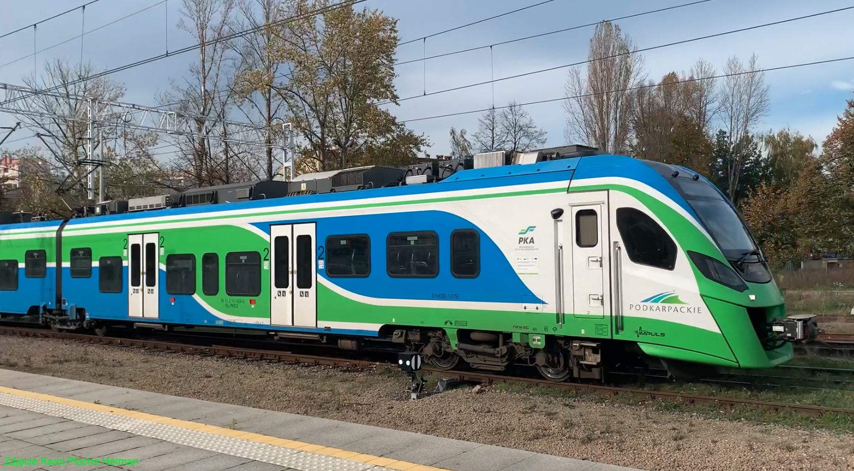 Newag Impuls 2, EN63B-107, Koleje Podkarpackie. 3-car EMU. 2023. Photo by Karol Placha Hetman