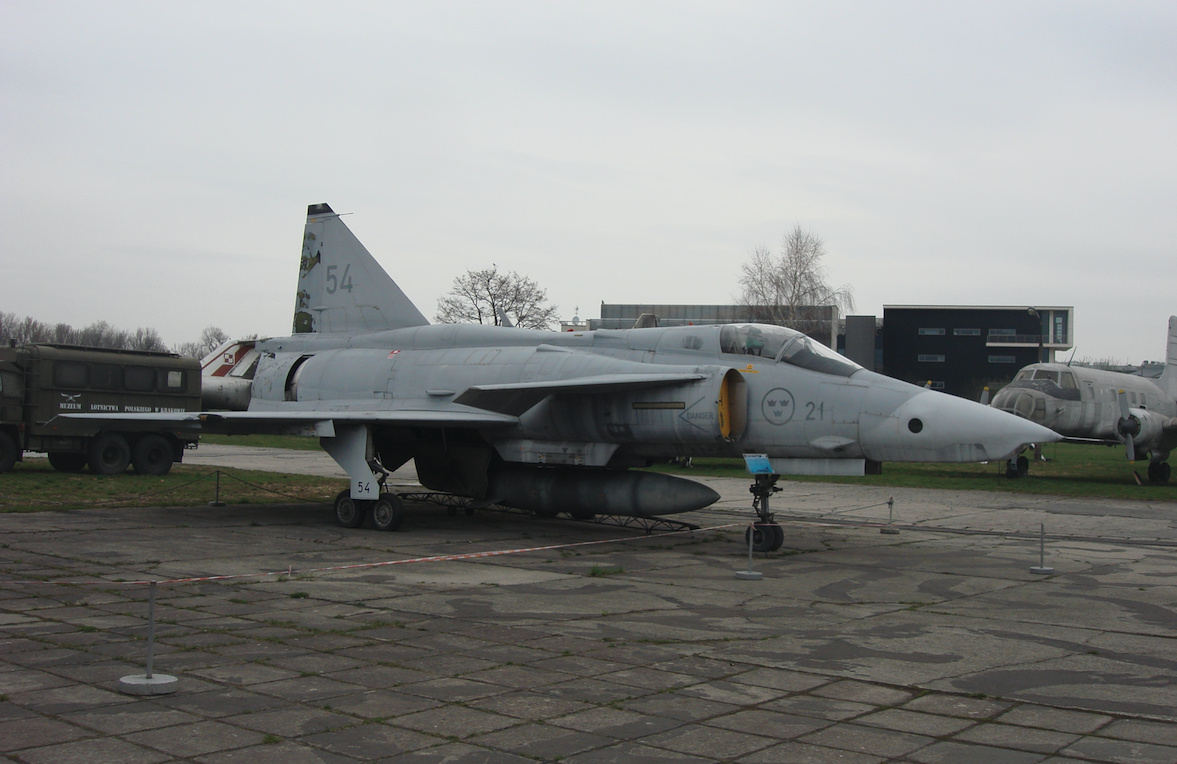 SAAB SF 37 Viggen nb 21-54. 2011 rok. Zdjęcie Karol Placha Hetman