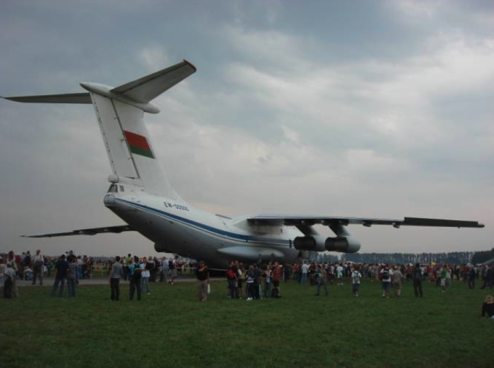 Ił-76 lotnictwa wojskowego Białorusi. Radom 2009 rok. Zdjęcie Karol Placha Hetman