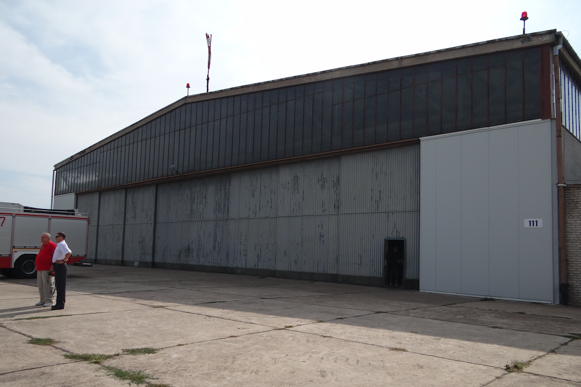 Hangar at the Tomaszów Mazowiecki Airport. 2012. Photo by Karol Placha Hetman