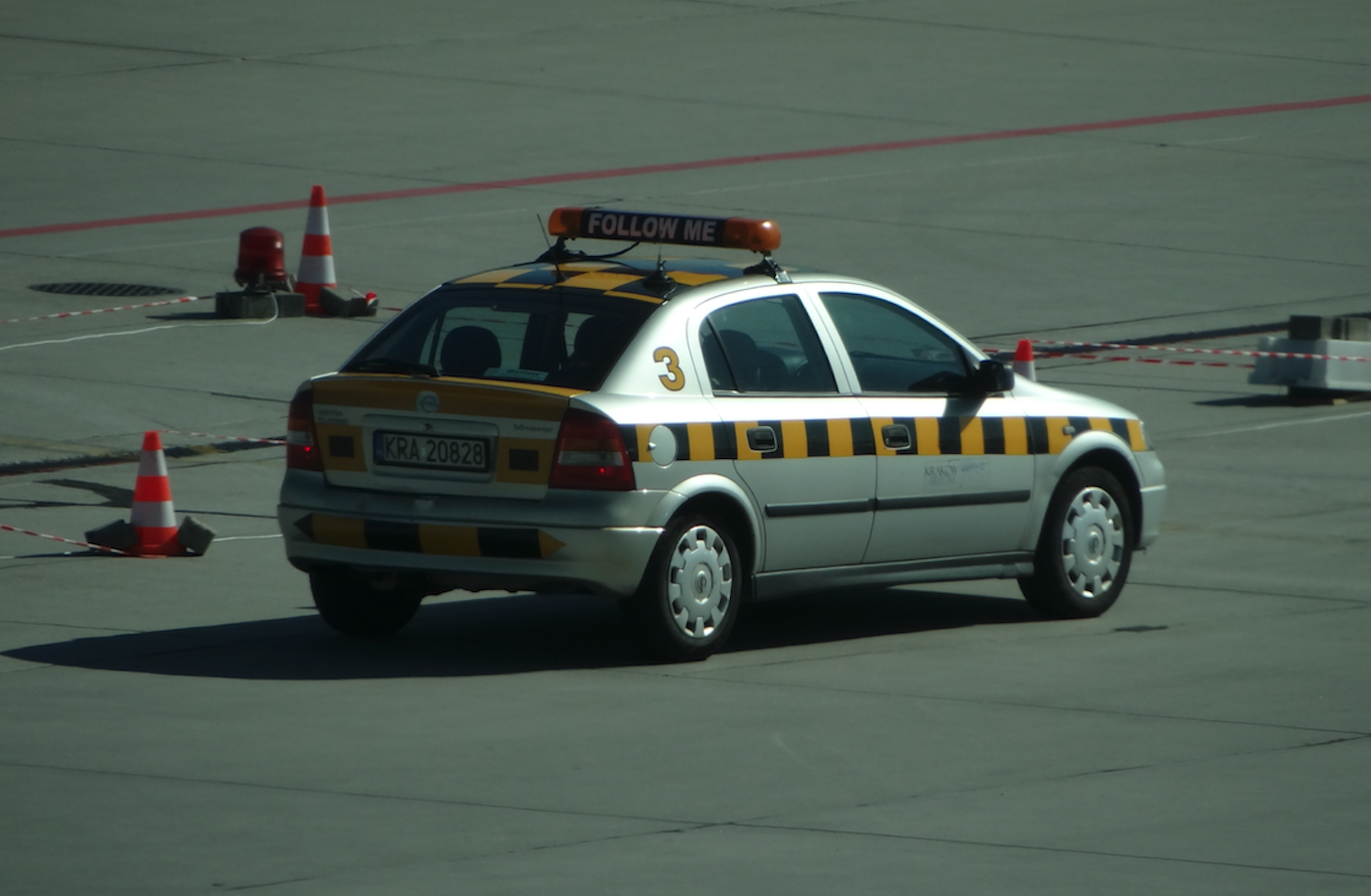 Opel car as "Follow me". 2010 year. Photo by Karol Placha Hetman