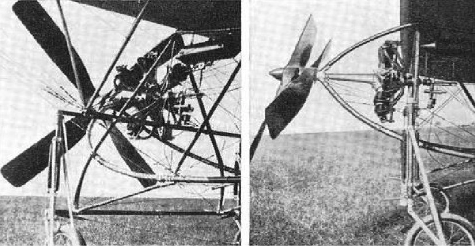 The bi-rotary motor of engineer Henryk Brzeski. 1910 year. Photo of LAC