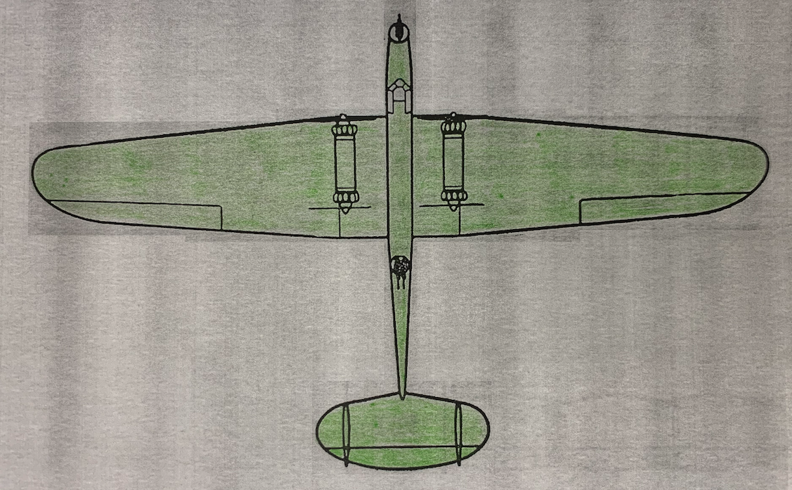 PZL-3. 1928. Drawing by Karol Placha Hetman