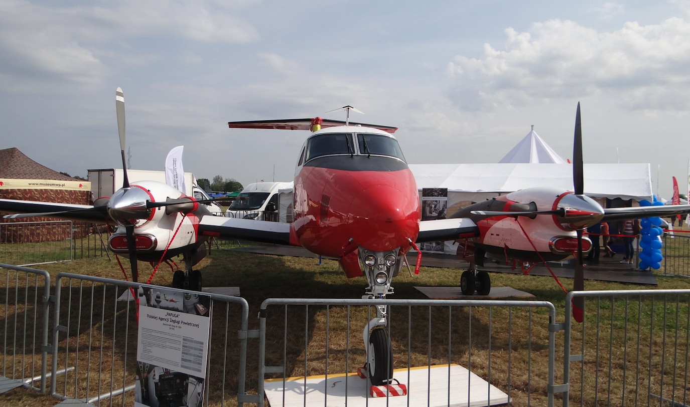 Beechcraft King Air 350 SP-TPU. 2017 rok. Zdjęcie Karol Placha Hetman