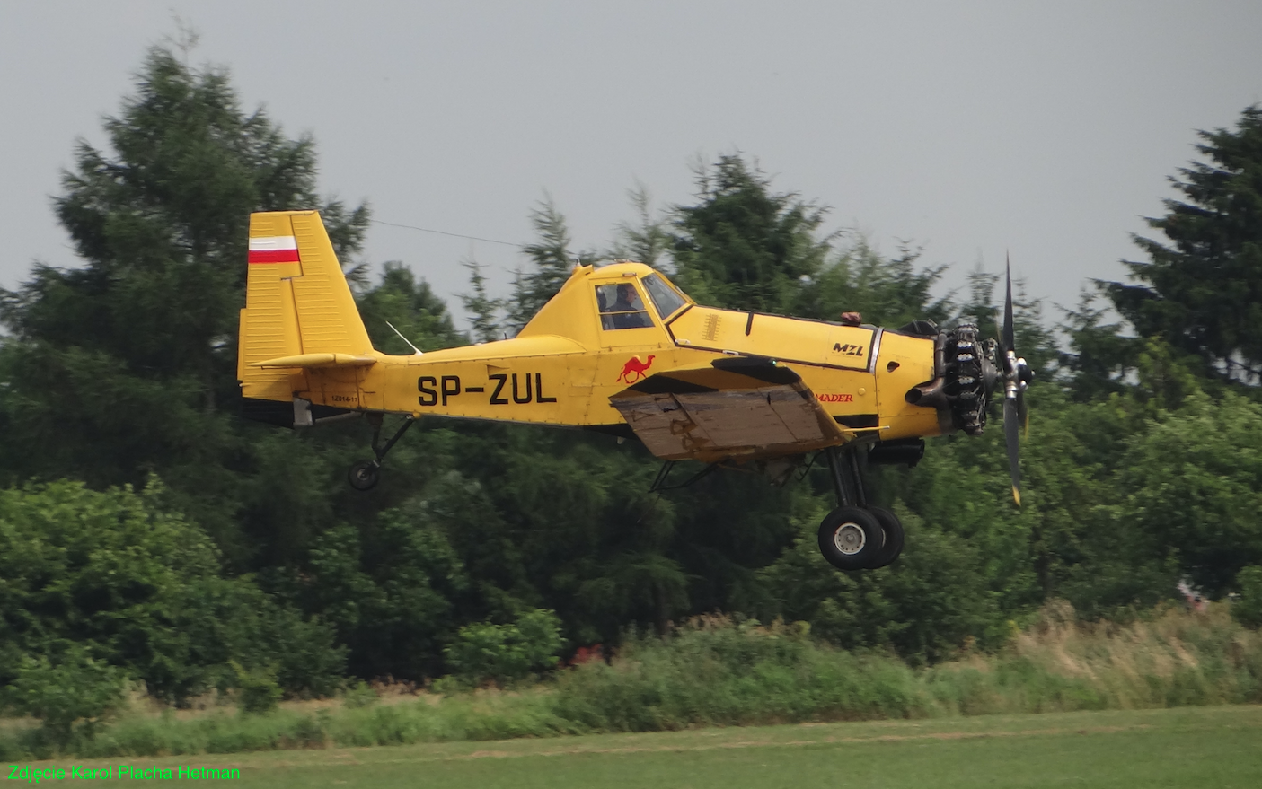 PZL M-18 Dromader rejestracja SP-ZUL. 2023 rok. Zdjęcie Karol Placha Hetman
