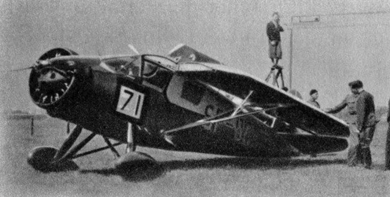 Polish RWD-9 plane of the pilot of Jerzy Bajan. 1934. Photo of LAC