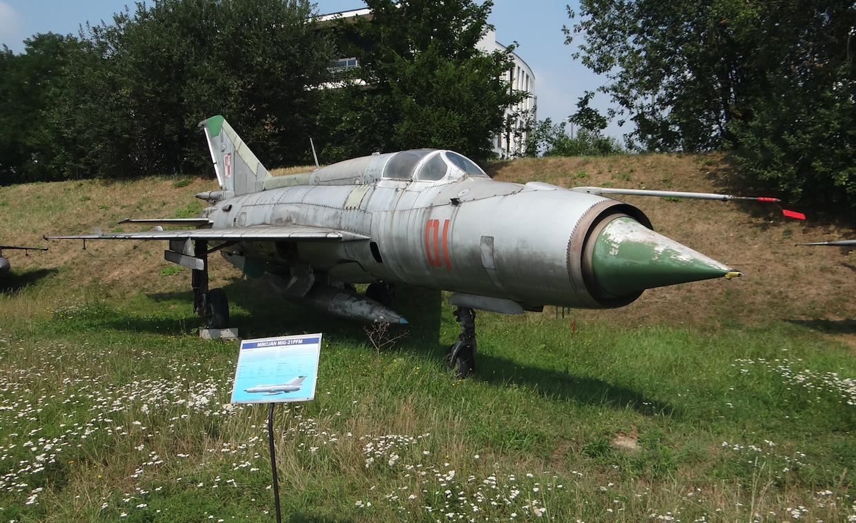 MiG-21 PFM nb 01. Czyżyny 2019 rok. Zdjęcie Karol Placha Hetman