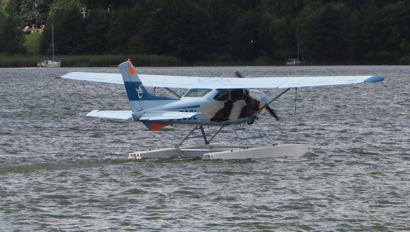 Cessna 182-R rejestracja GESSL. Mazury Air Show 2018. Zdjęcie Karol Placha Hetman