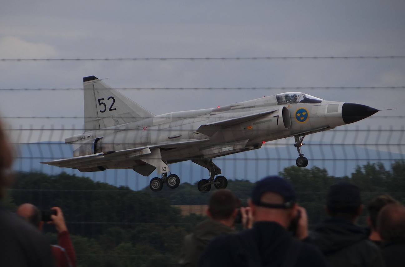 SAAB J-37 Viggen. 2021 year. Photo by Karol Placha Hetman