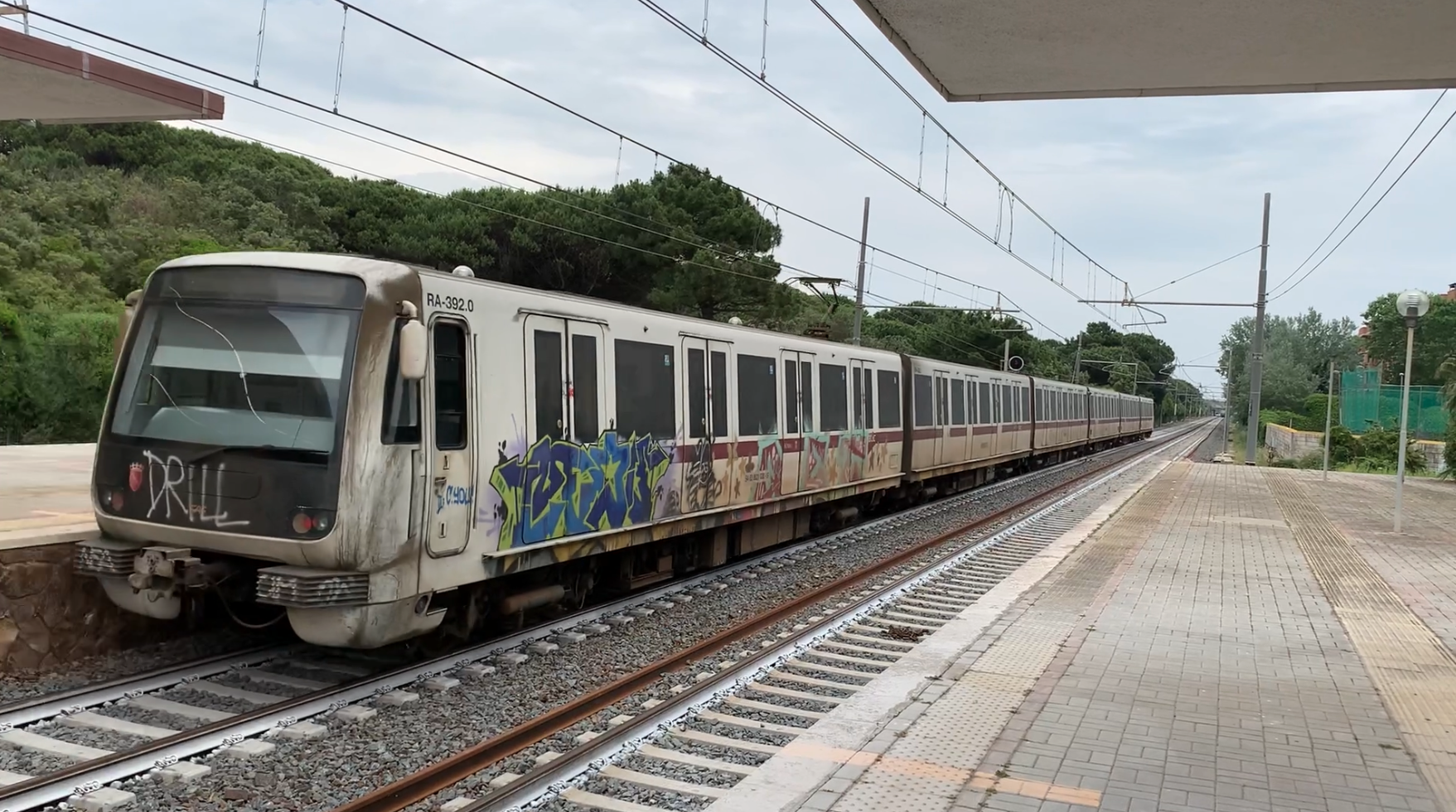 Rome-Ostia suburban railway. Castel Fusano station. 2023. Photo by Karol Placha Hetman