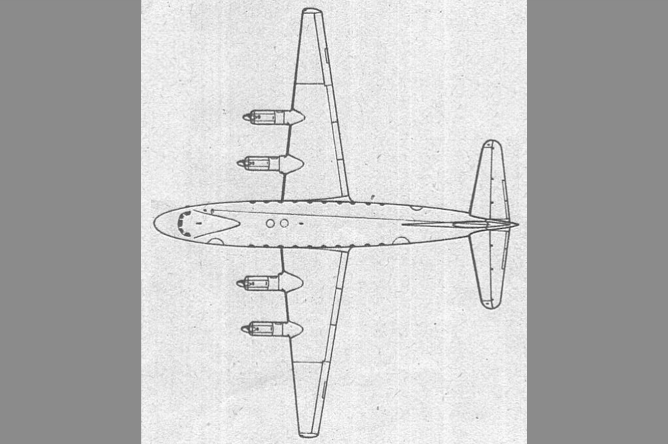 Vickers Viscount Typ 700. 1980 rok. Praca Karol Placha Hetman