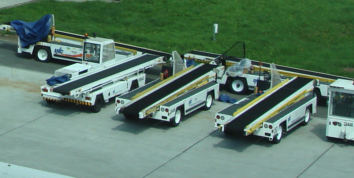 Conveyor belts for luggage. 2009 year. Photo by Karol Placha Hetman