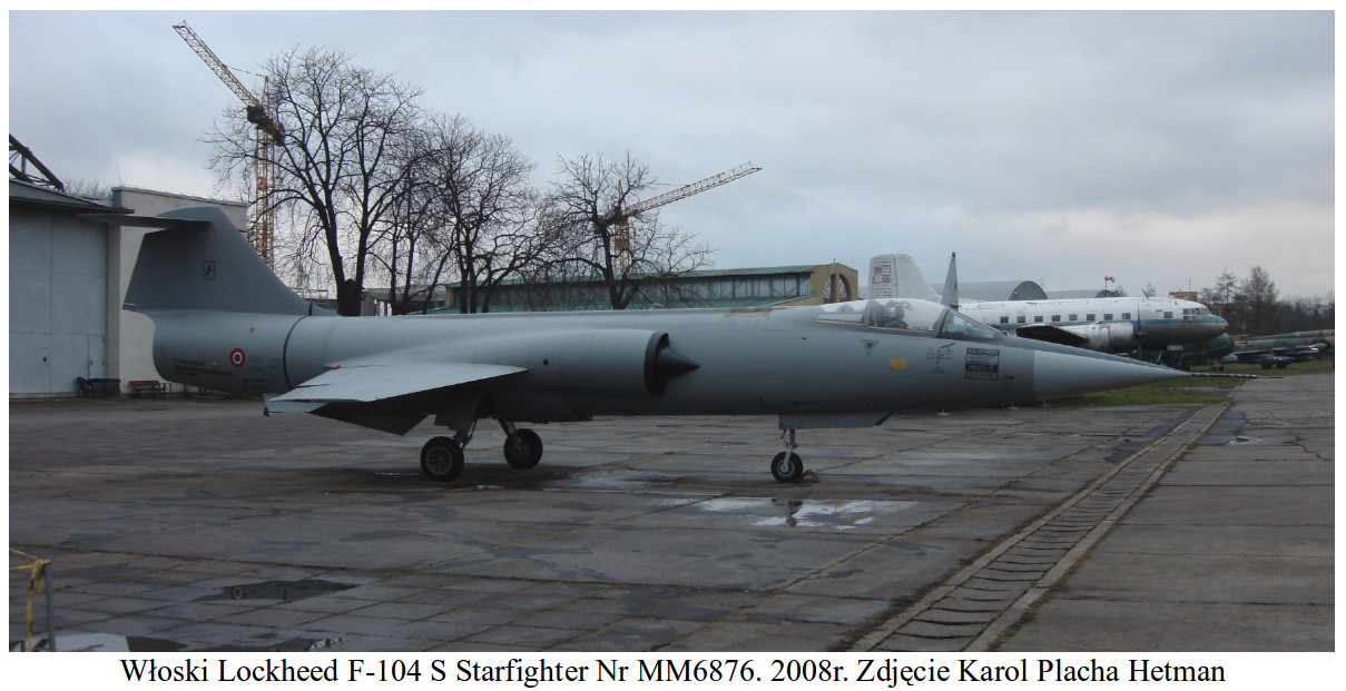 Włoski Lockheed F-104 S Starfighter Nr MM6876. 2008 rok. Zdjęcie Karol Placha Hetman