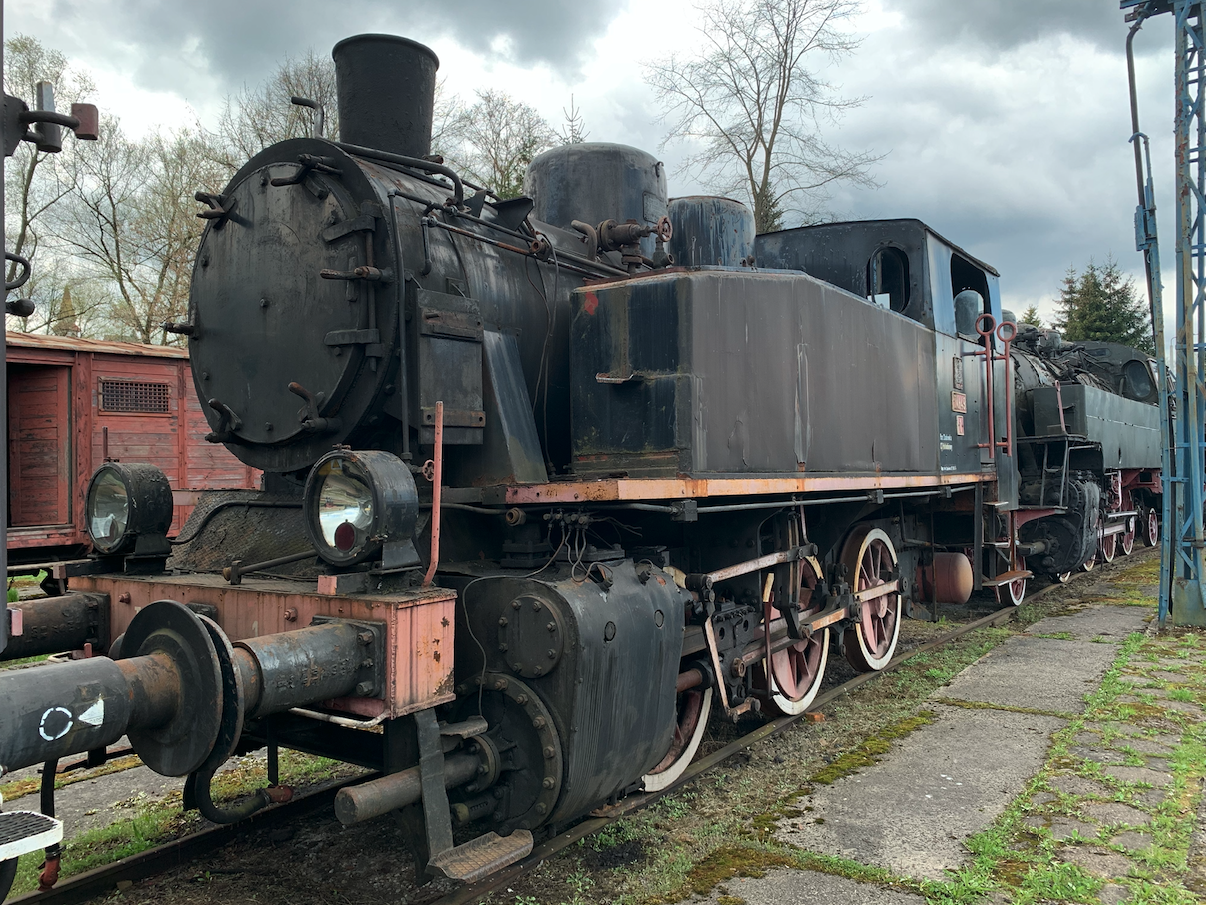 TKh49-1 steam locomotive in Chabówka. 2021. Photo by Karol Placha Hetman