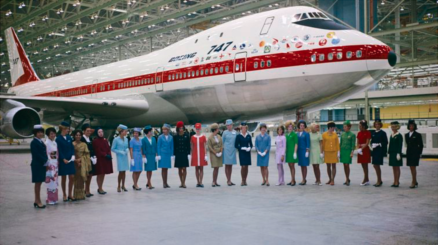 Boeing 747 Rollout ceremony. 30th of September 1968. Photo of Boeing
