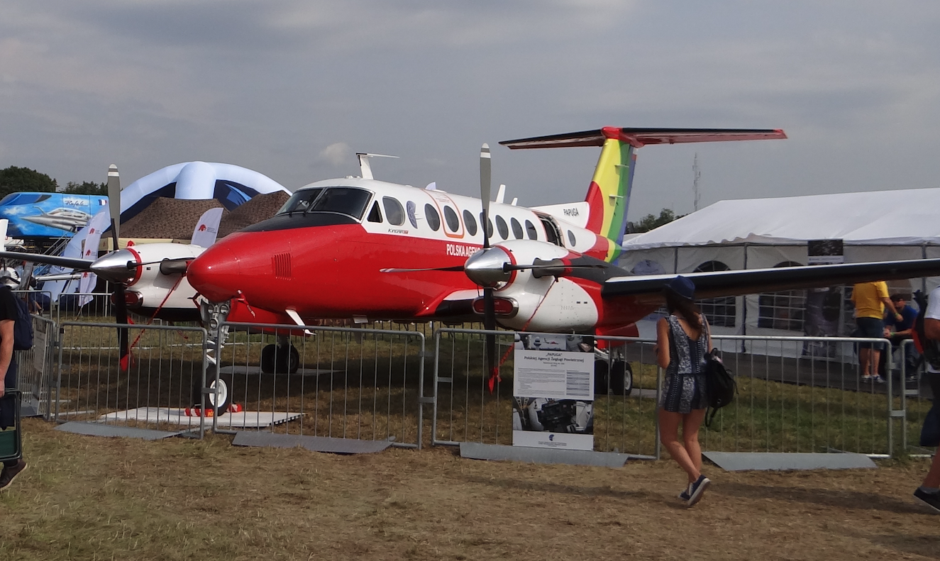 Beechcraft King Air 350 SP-TPU. 2017 rok. Zdjęcie Karol Placha Hetman