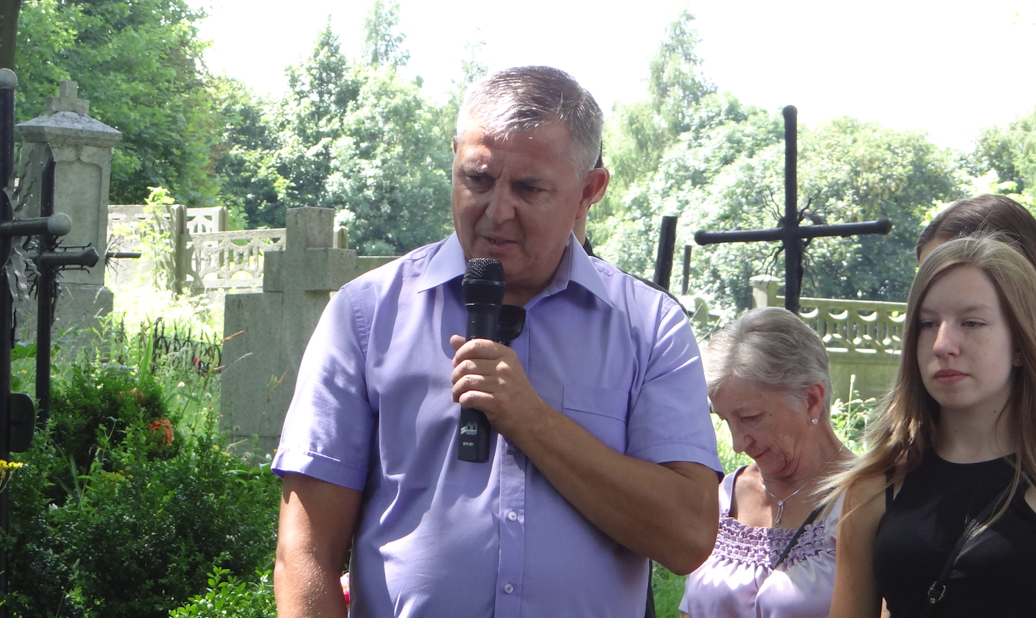 Celebrations at the grave of Ignacy Kasprzyk. Mayor Grzegorz Żuradzki speaks. 2018 year. Photo by Karol Placha Hetman