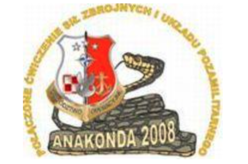 Anakonda 08 Exercise emblem. Photo of the Ministry of National Defense