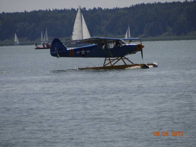 Seaplane on Lake Niegocin. 2012 year. Photo by Karol Placha Hetman